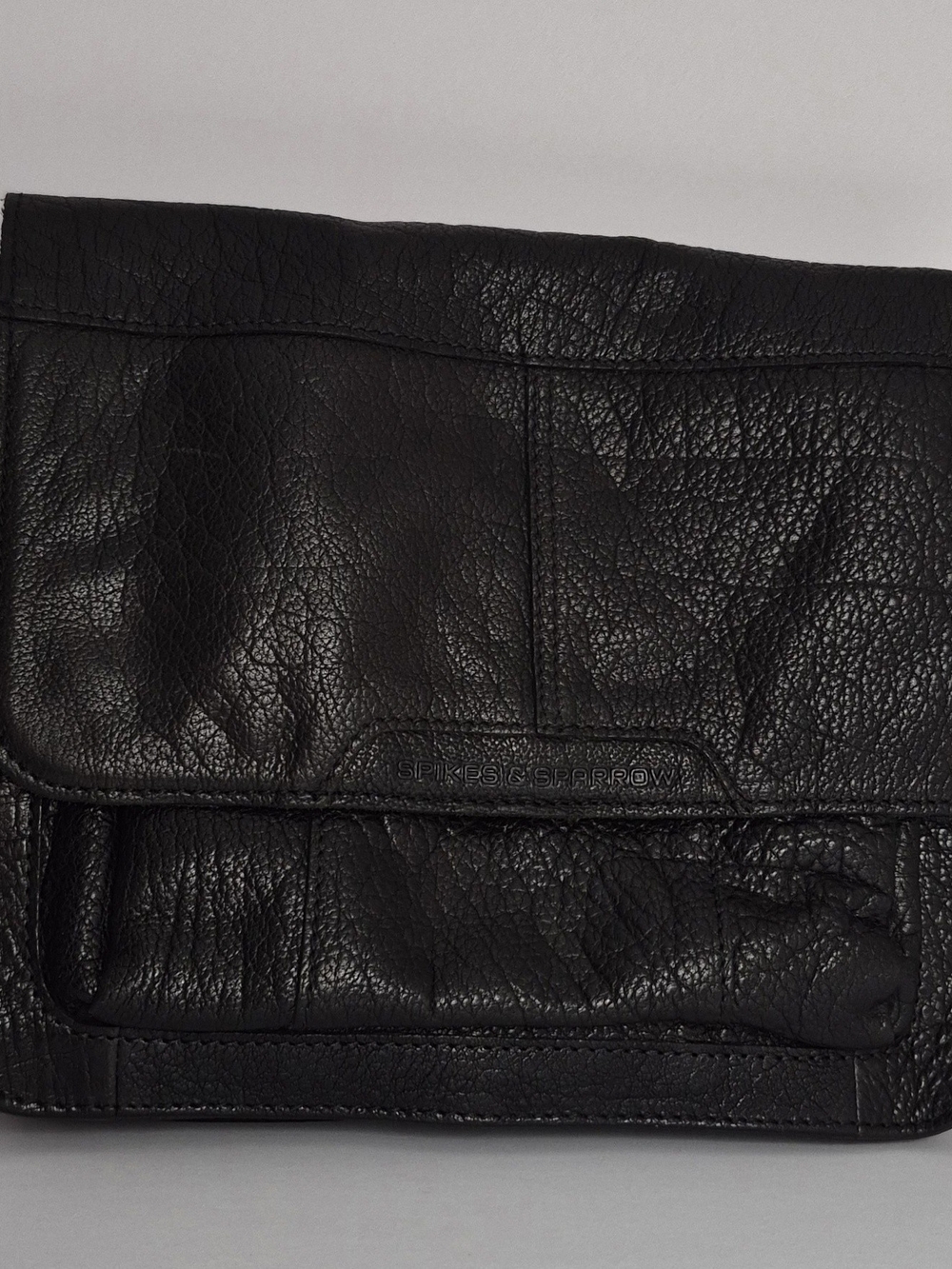 Spike & Sparrow Black Leather Men's Wallet Clutch
